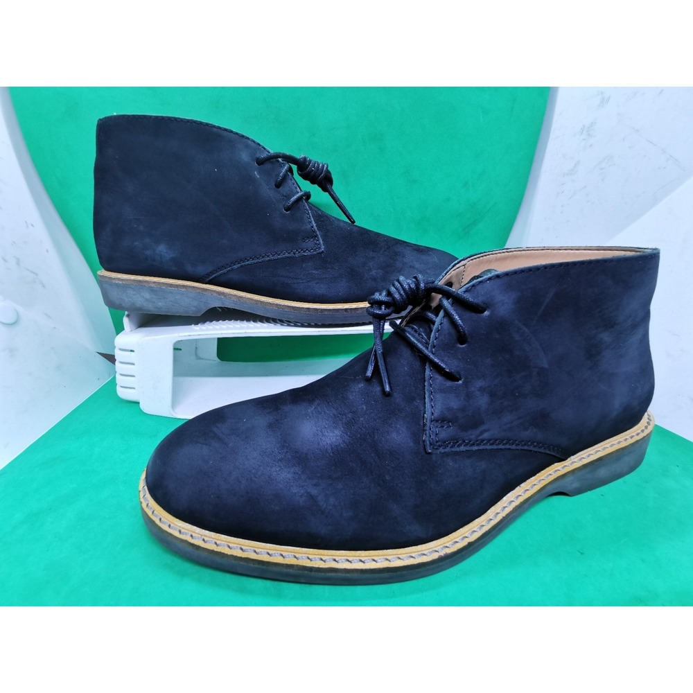 Clarks Men's Kenley Chukka Ankle Black Suede Leather Boots Men 7.5 M